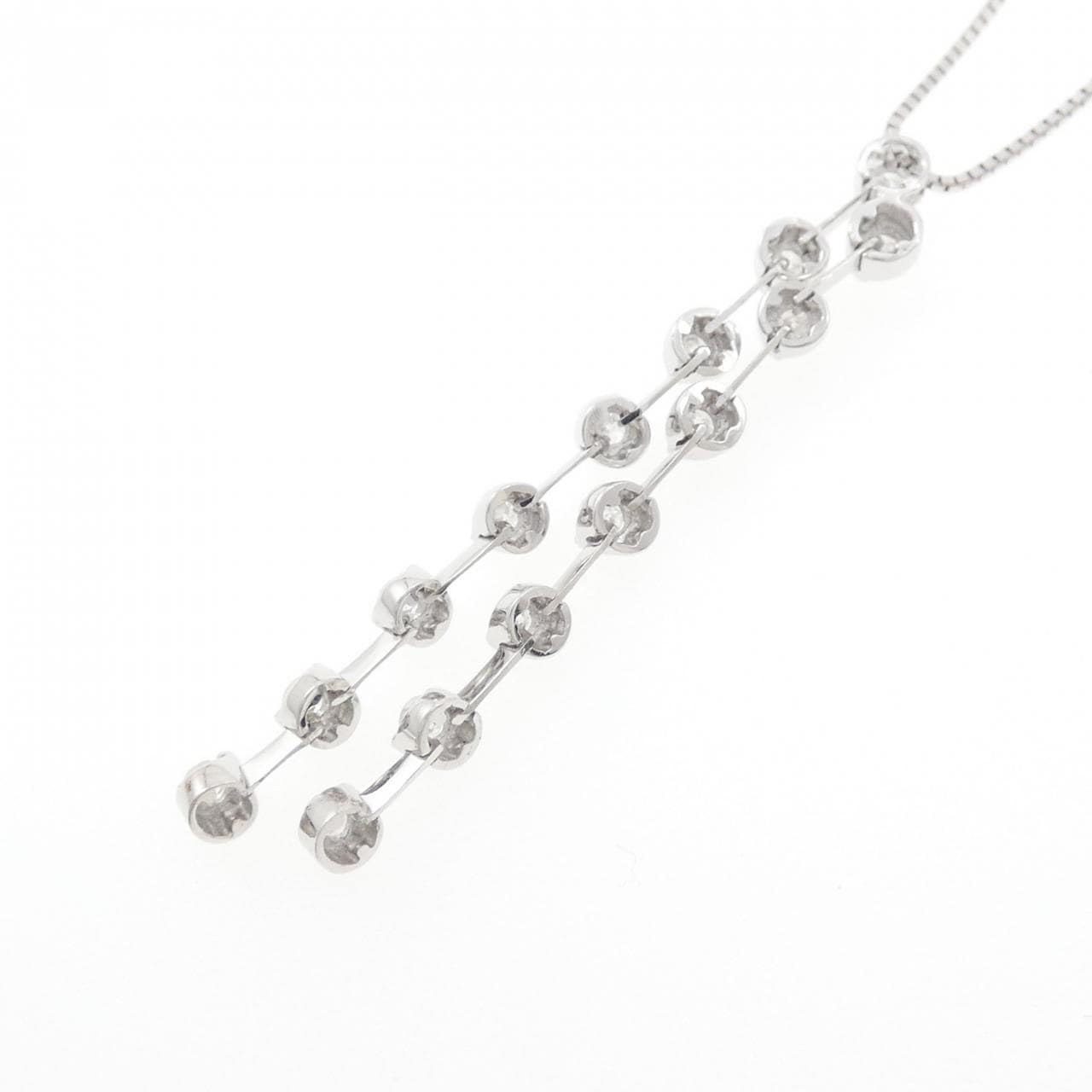 K18WG ダイヤモンド ネックレス 0.50CT