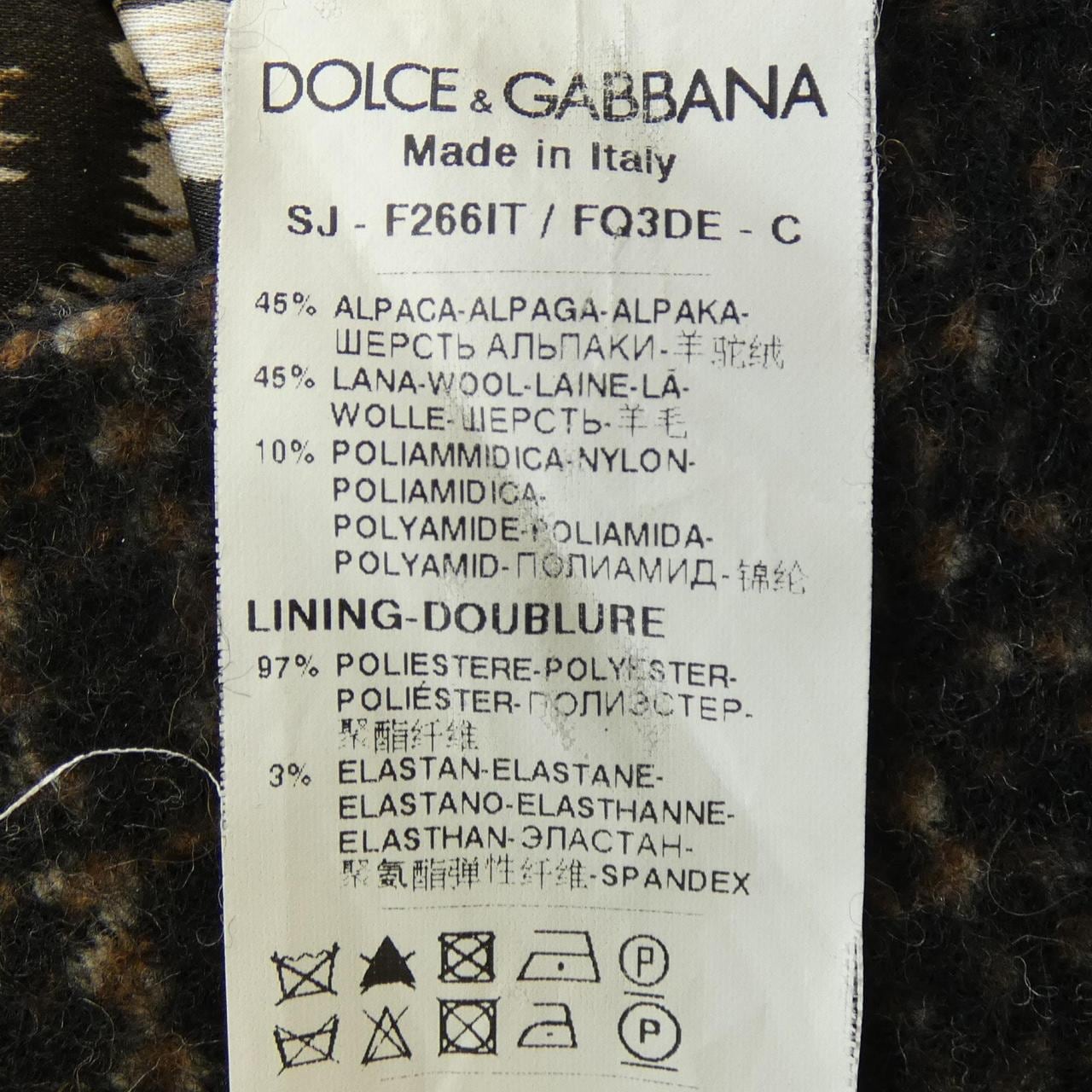 ドルチェアンドガッバーナ DOLCE&GABBANA ノーカラージャケット