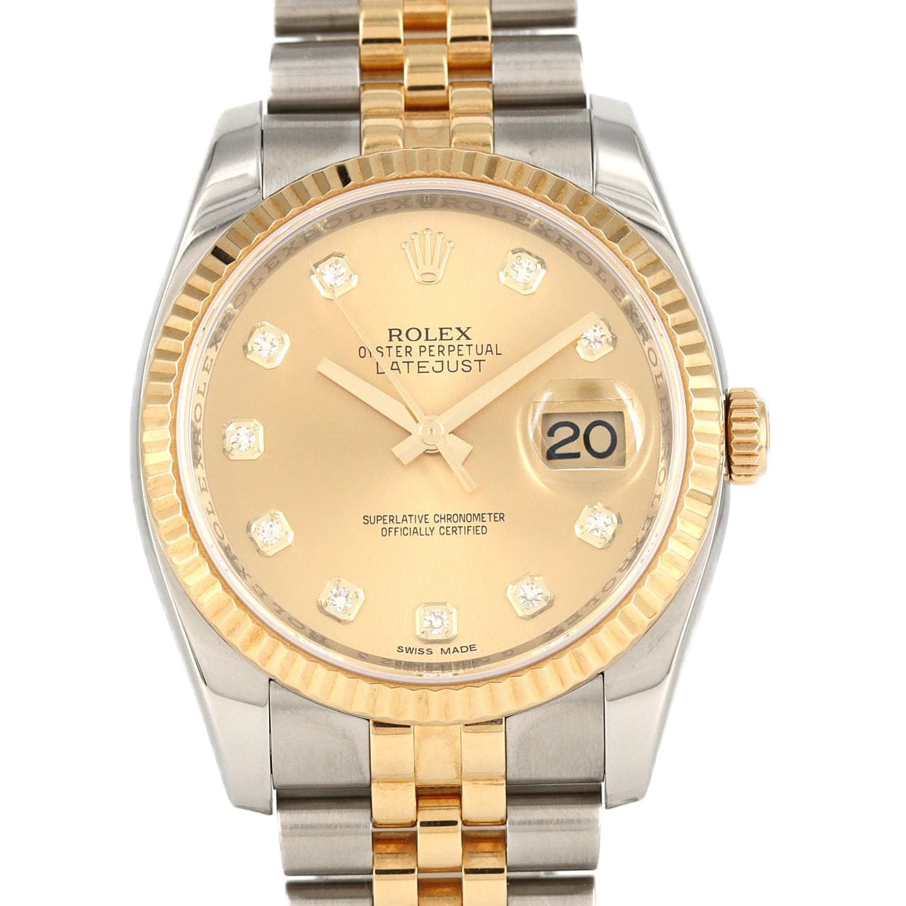 ロレックス デイトジャスト 116233G SSxYG 自動巻 G番