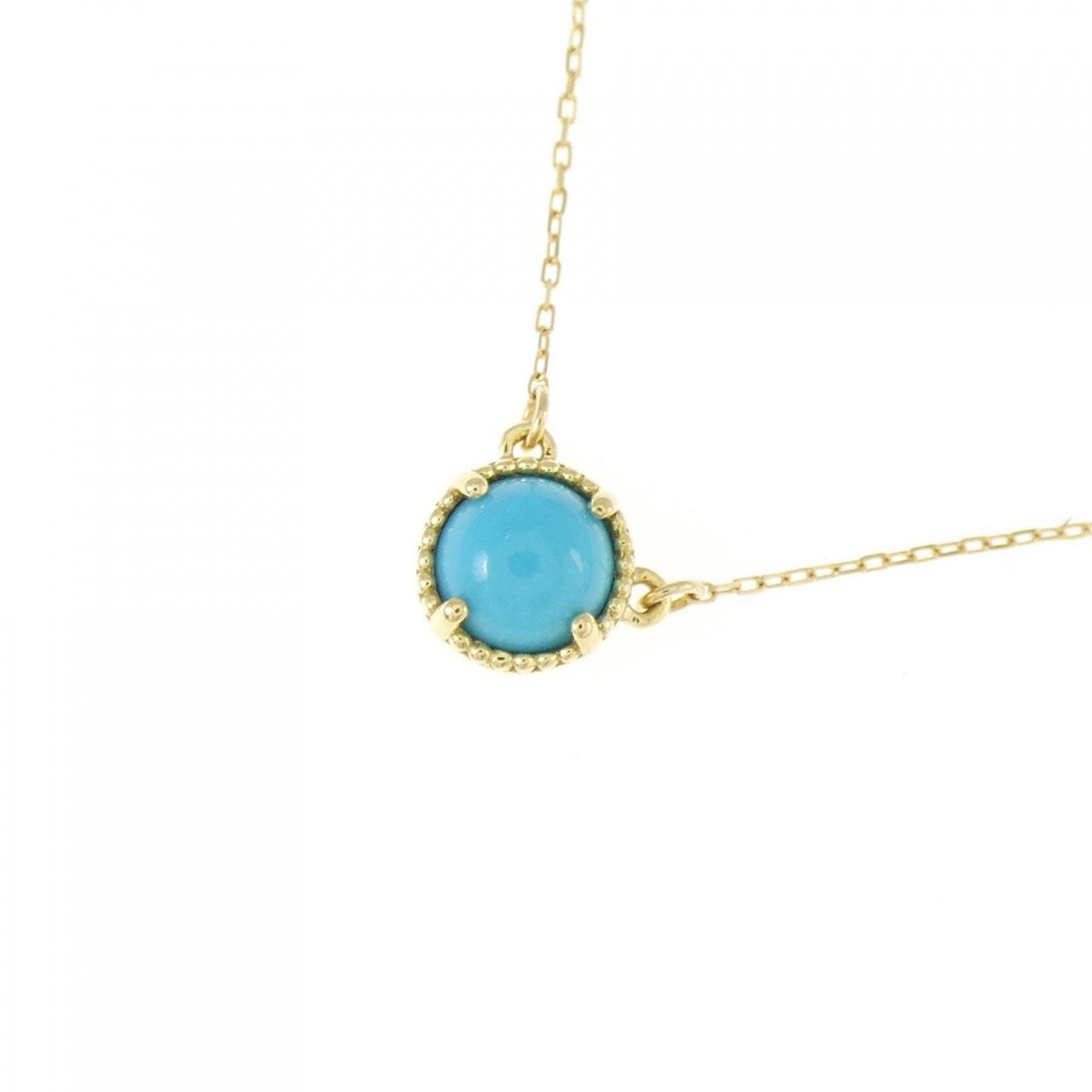 K18YG Turquoise Necklace 0.50CT