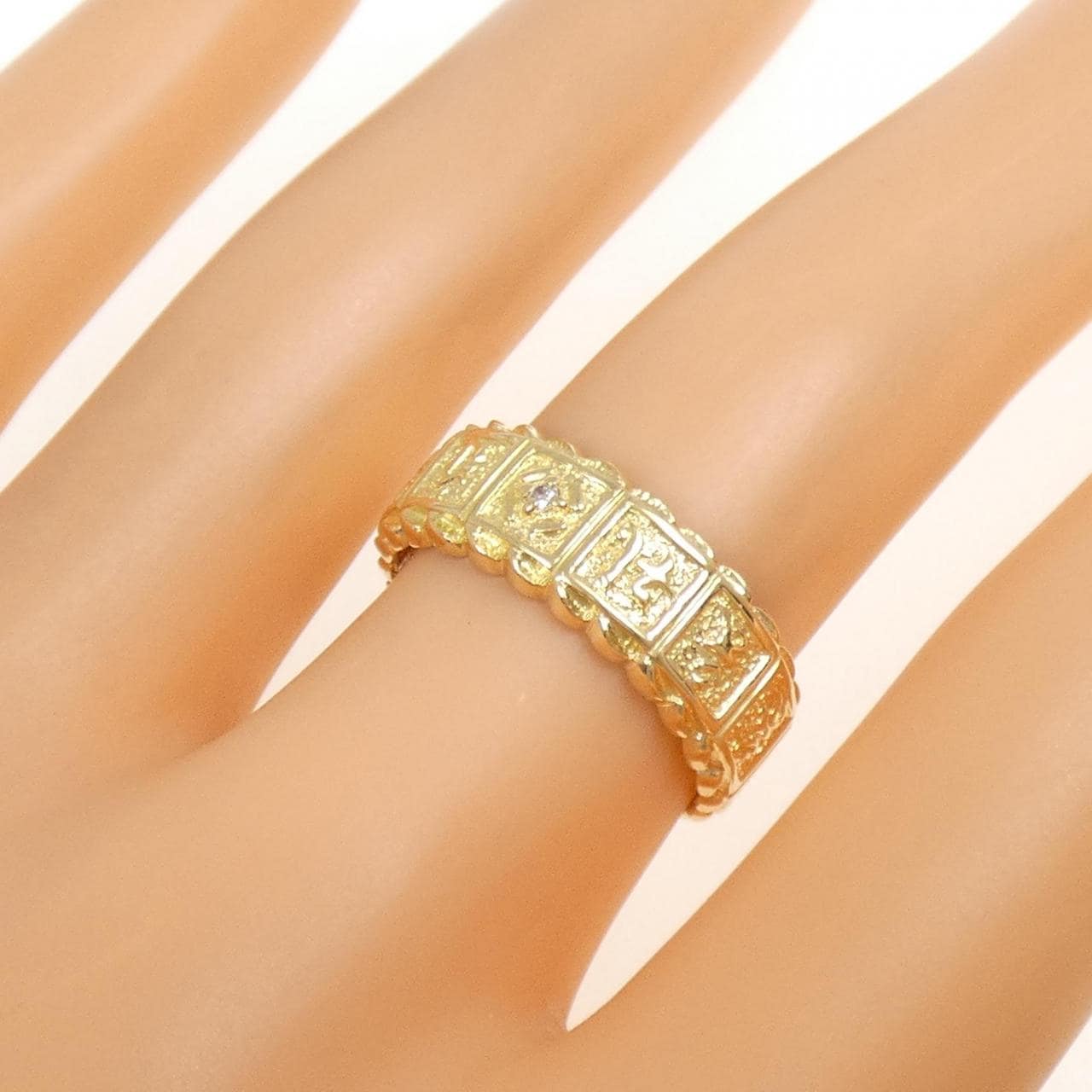 K18YG ダイヤモンド リング 0.01CT