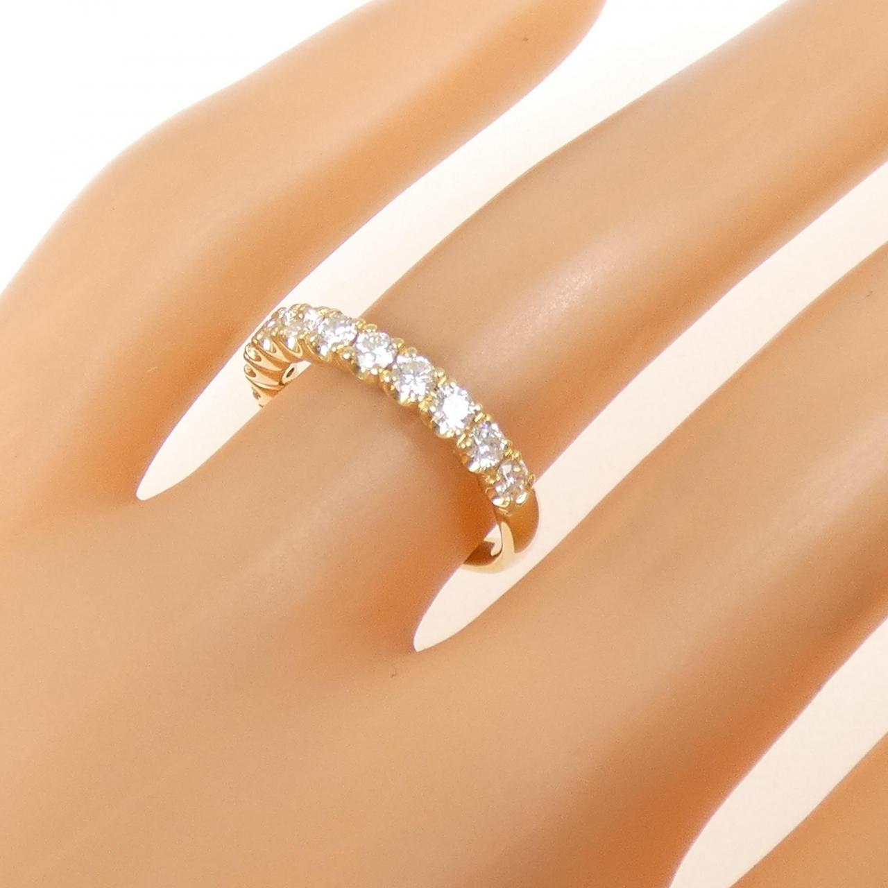 K18YG ダイヤモンド リング 0.70CT