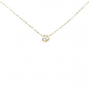 STAR JEWELRY Moon Setting Necklace 0.04CT