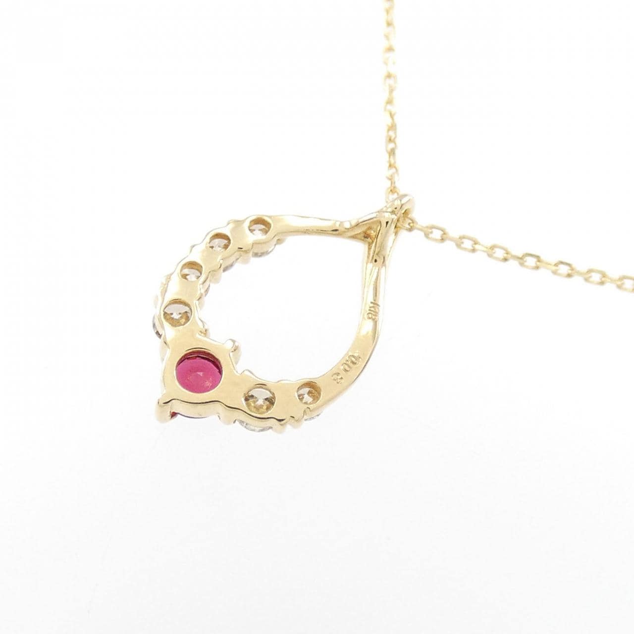 [BRAND NEW] K18YG Spinel Necklace