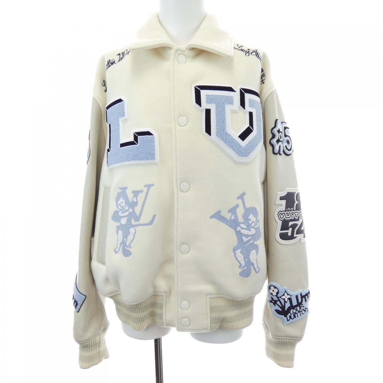 ルイヴィトン LOUIS VUITTON マルチパッチミックスドレザーバーシティブルゾン HNL91EMJY スタジャン