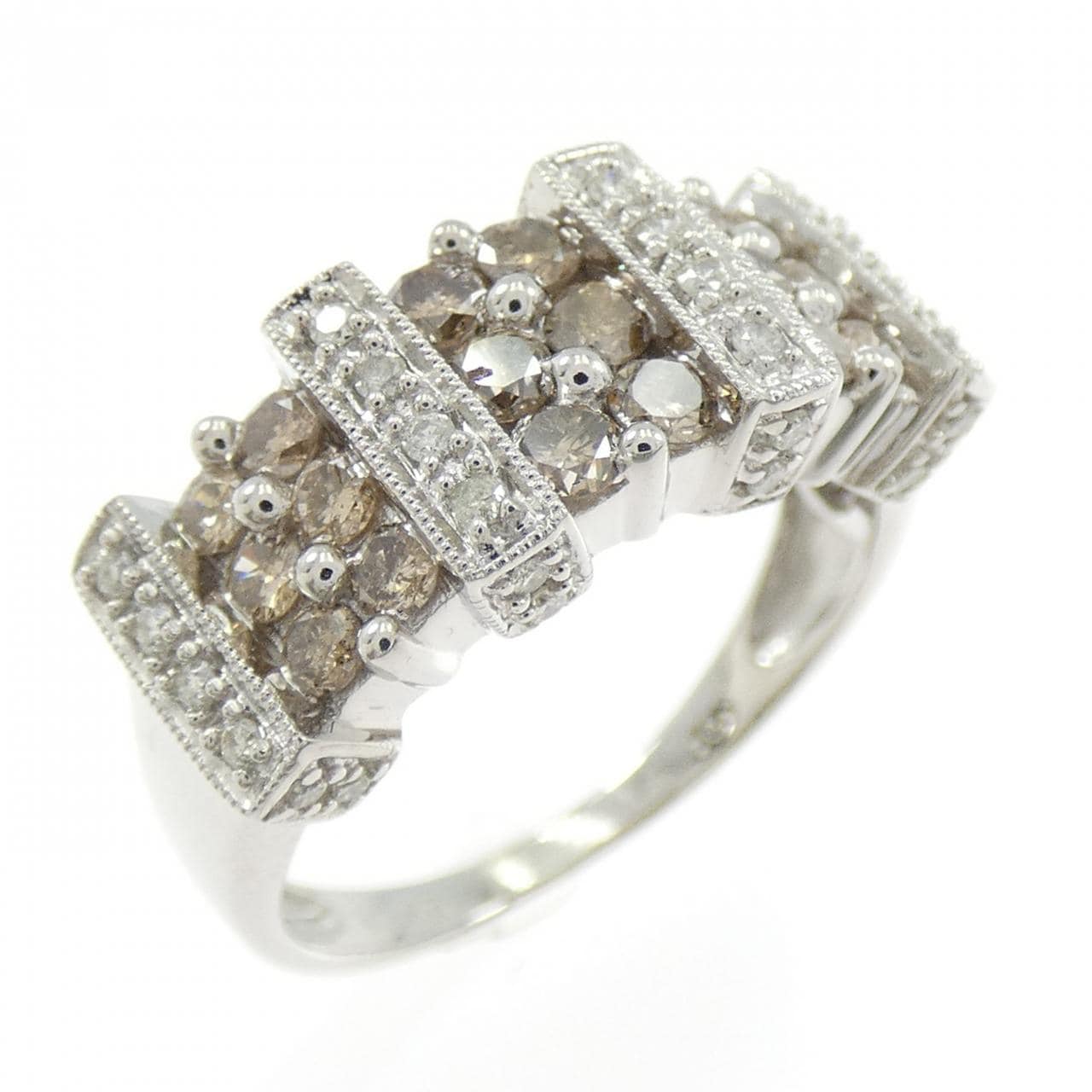 K18WG ダイヤモンド リング 1.00CT