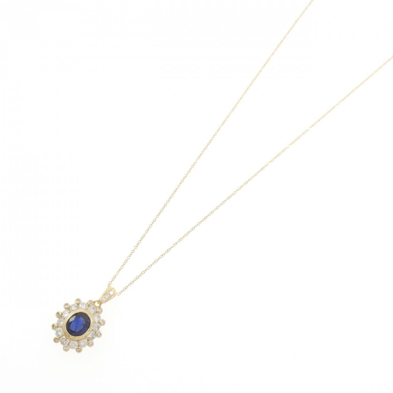 K18YG サファイヤ ネックレス 1.04CT