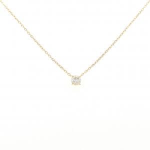 K18YG ソリティア ダイヤモンド ネックレス 0.43CT