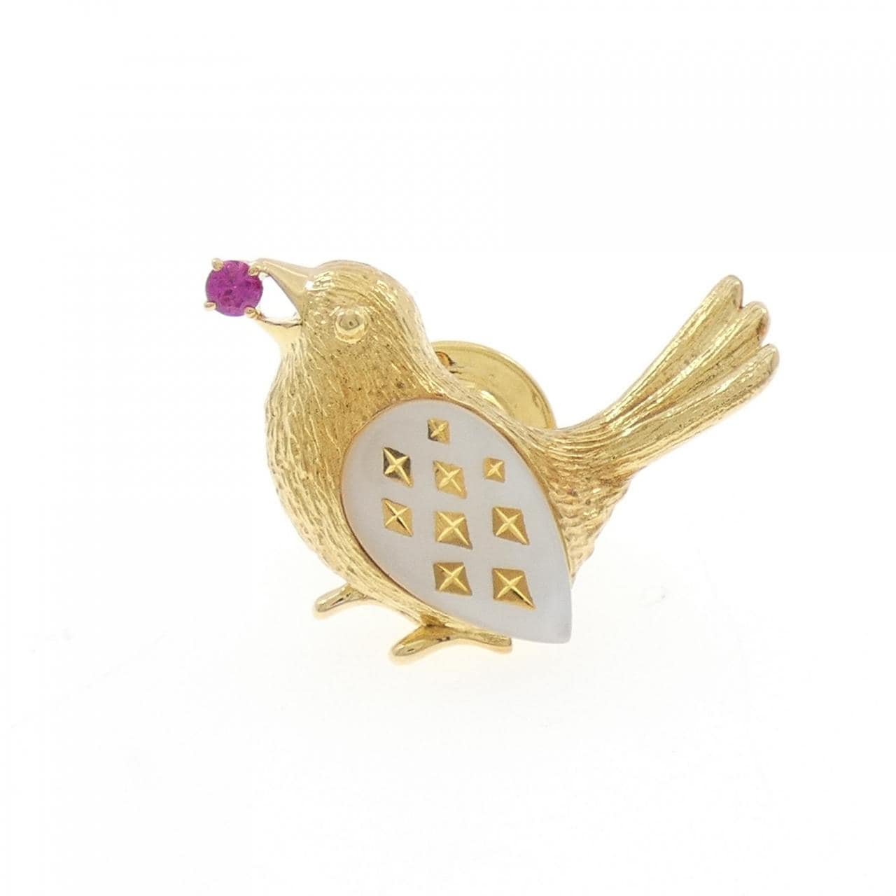 ミキモト マザーオブパール ブローチ