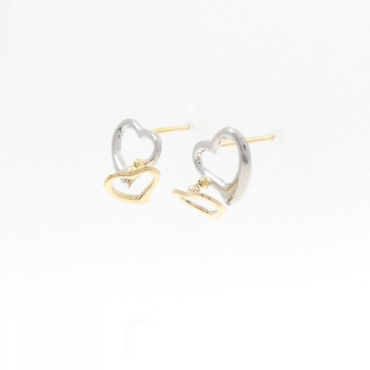 PT900/K18YG愛心耳釘