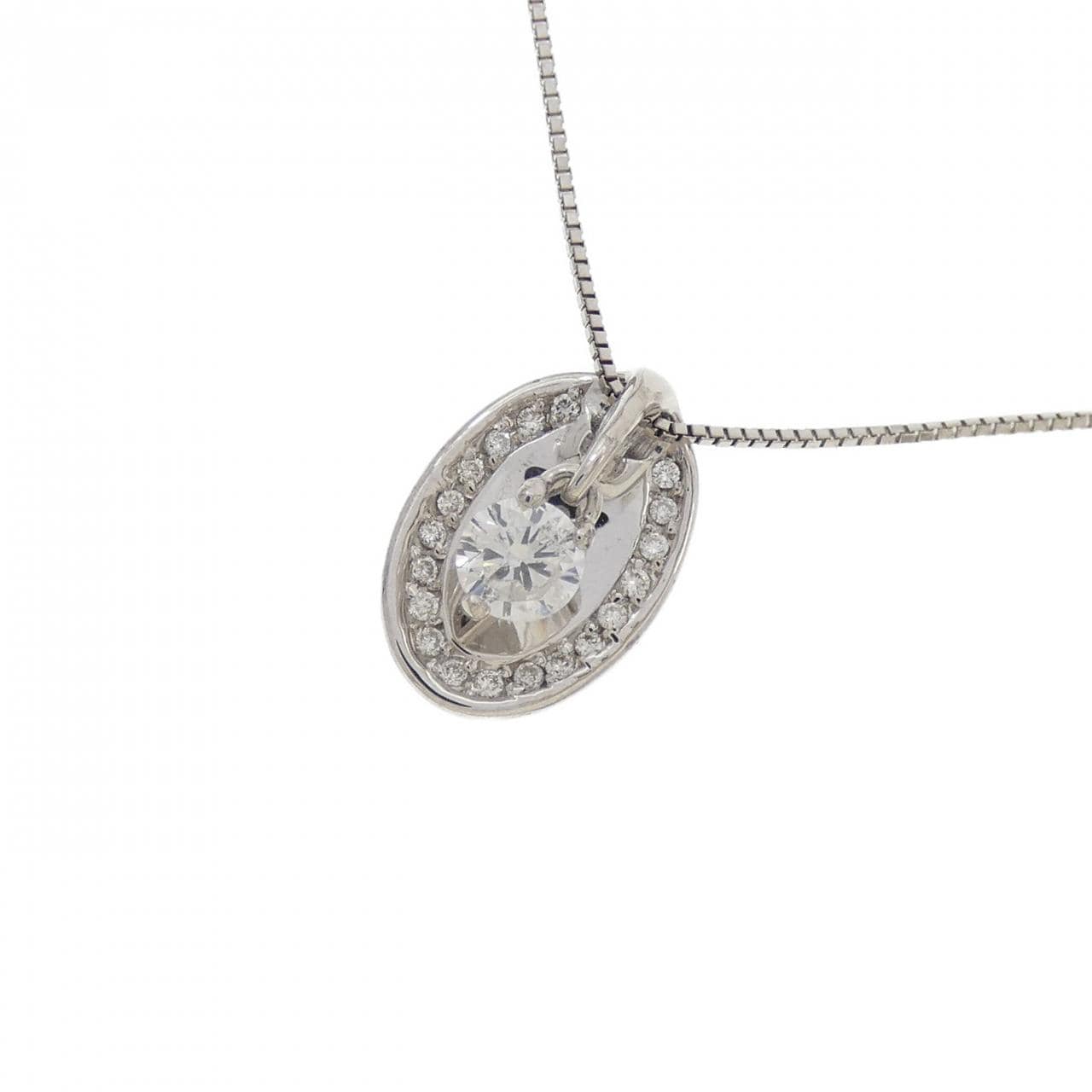 K18WG ダイヤモンド ネックレス 0.331CT