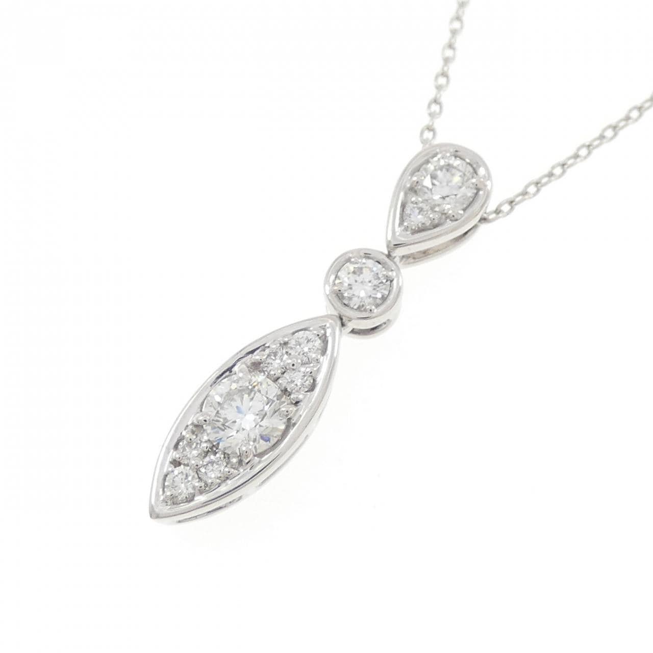 PT900/PT850 ダイヤモンド ネックレス 0.50CT