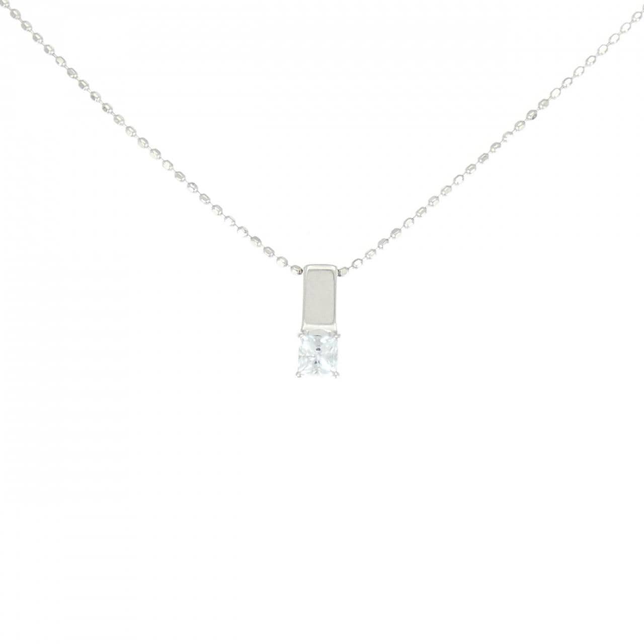 K10WG ブルートパーズ ネックレス 0.15CT