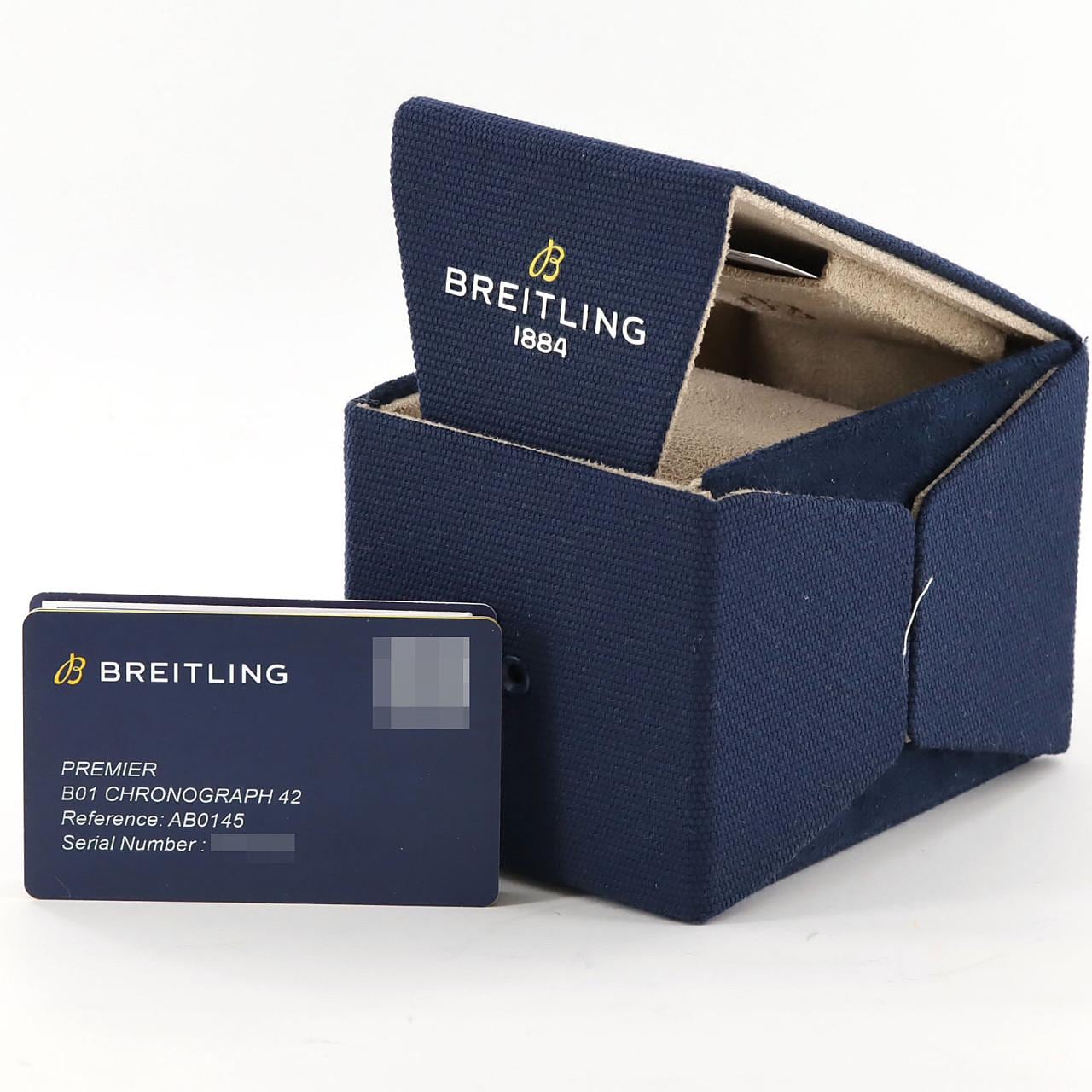 【ノーメンテナンス特価】ブライトリング プレミエB01クロノグラフ42 AB0145/AB0145331K1P1 SS 自動巻