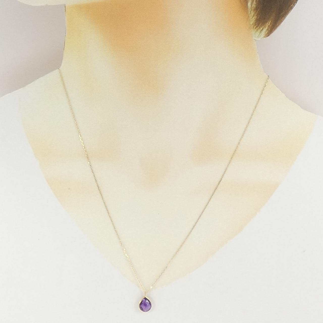 K18YG アメジスト ネックレス