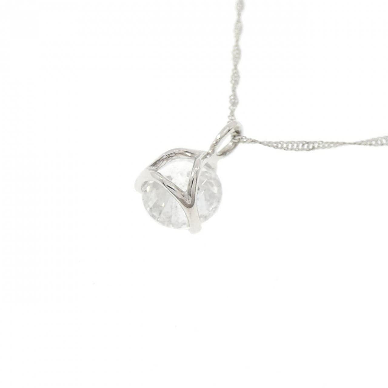 PT900/PT850 ソリティア ダイヤモンド ネックレス 0.720CT
