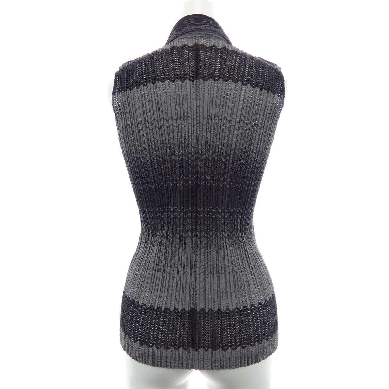 プリーツプリーズ PLEATS PLEASE 2007 メッシュグラデーションボーダー PP73-JJ502 7562073 ベスト