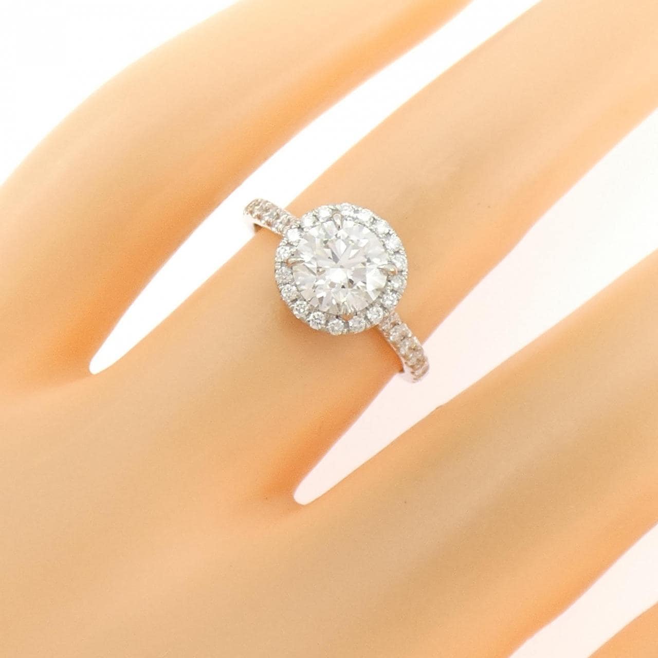 PT900 ダイヤモンド リング 1.025CT F VS1 3EXT H&C