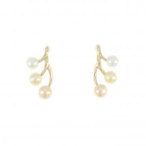 K18YG Akoya pearl earrings