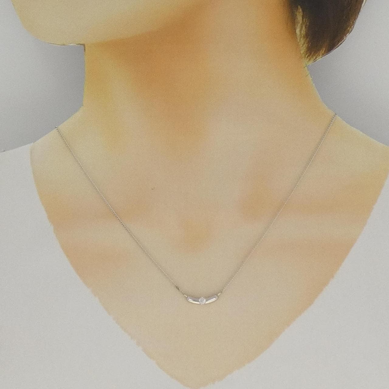 ヴァンドーム ダイヤモンド ネックレス 0.12CT