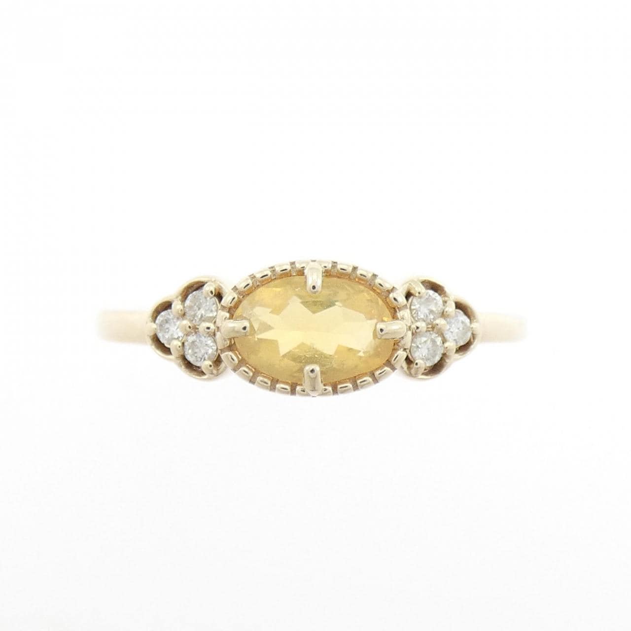 K10YG オパール リング