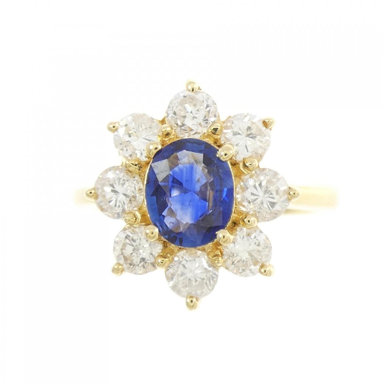 K18YG sapphire ring 0.80CT