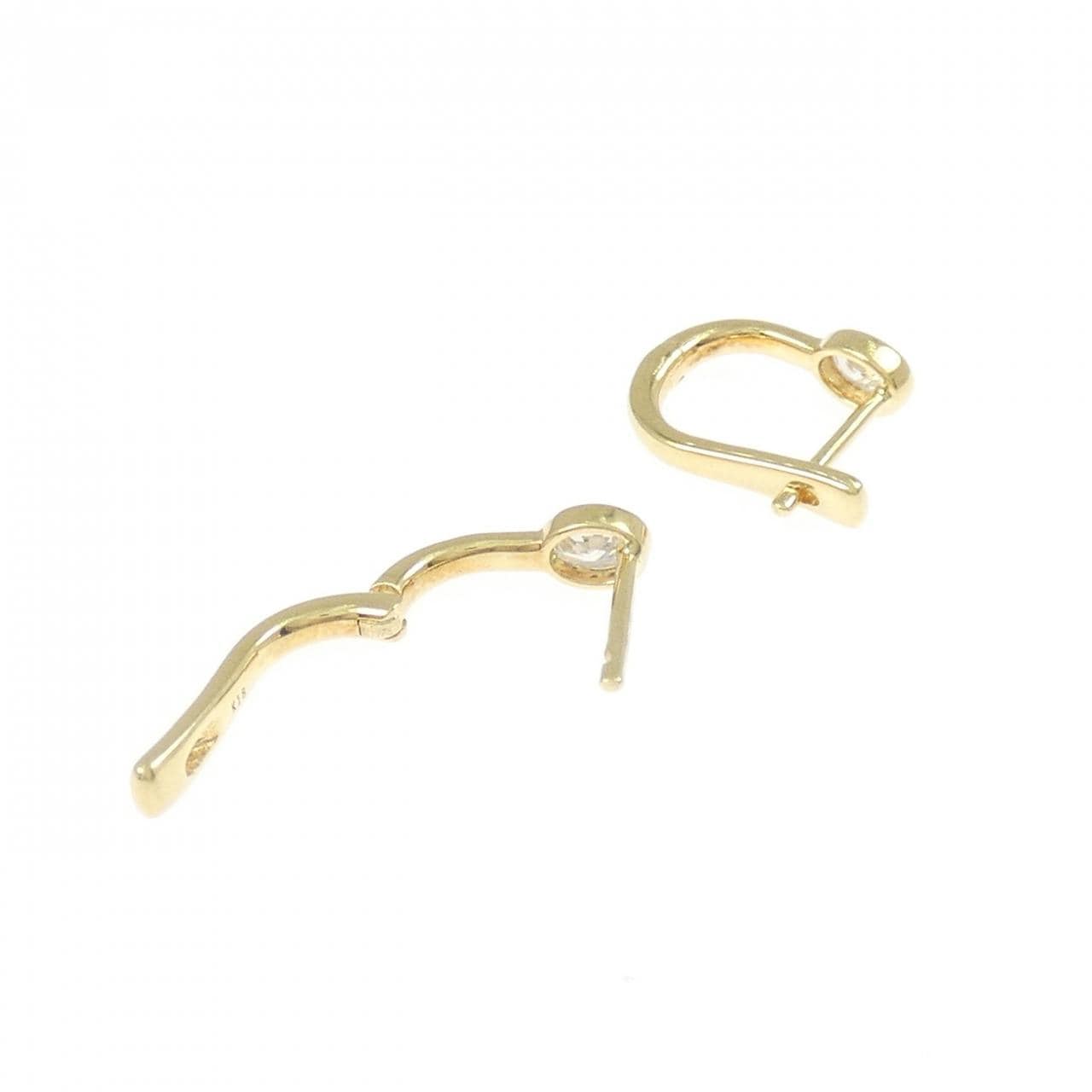 【新品】K18YG ダイヤモンド ピアス 0.28CT