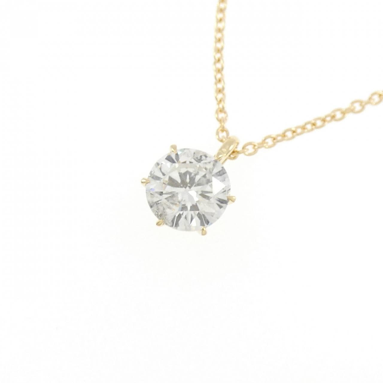 K18YG ダイヤモンド ネックレス 0.528CT H I1 Good