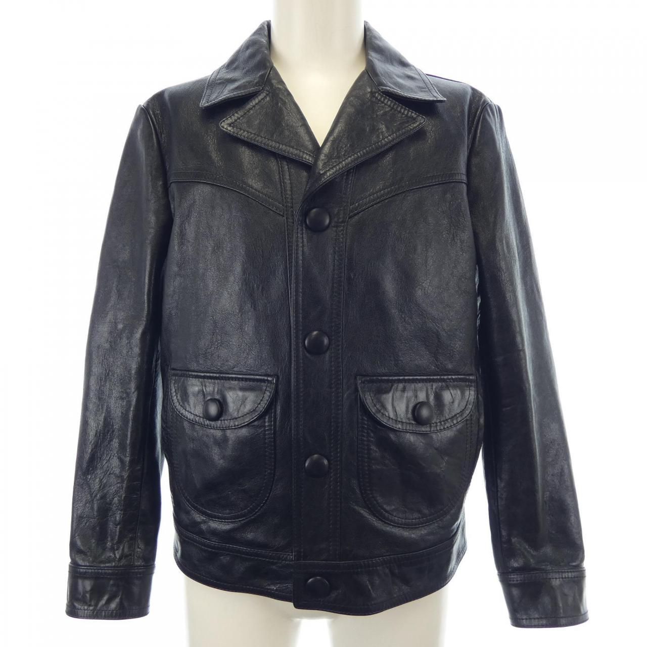 CELINE 2EK17602V Leather Jacket