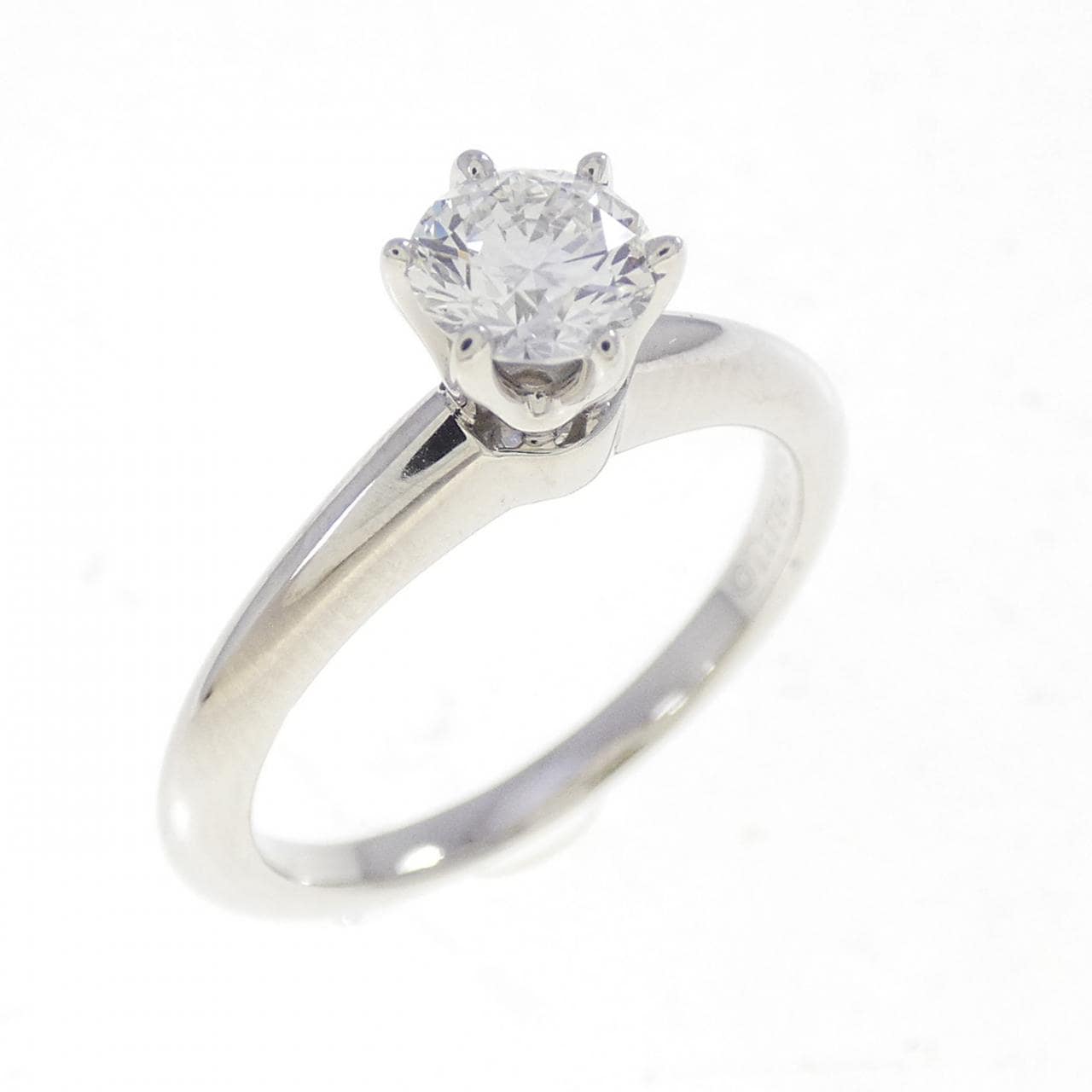 ティファニー クラシックソリティア リング 0.44CT G VS2 3EXT