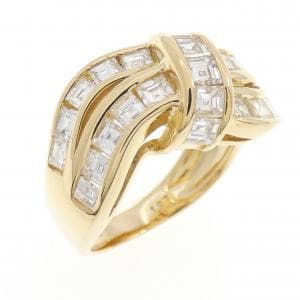 18KYG ダイヤモンド リング 1.97CT