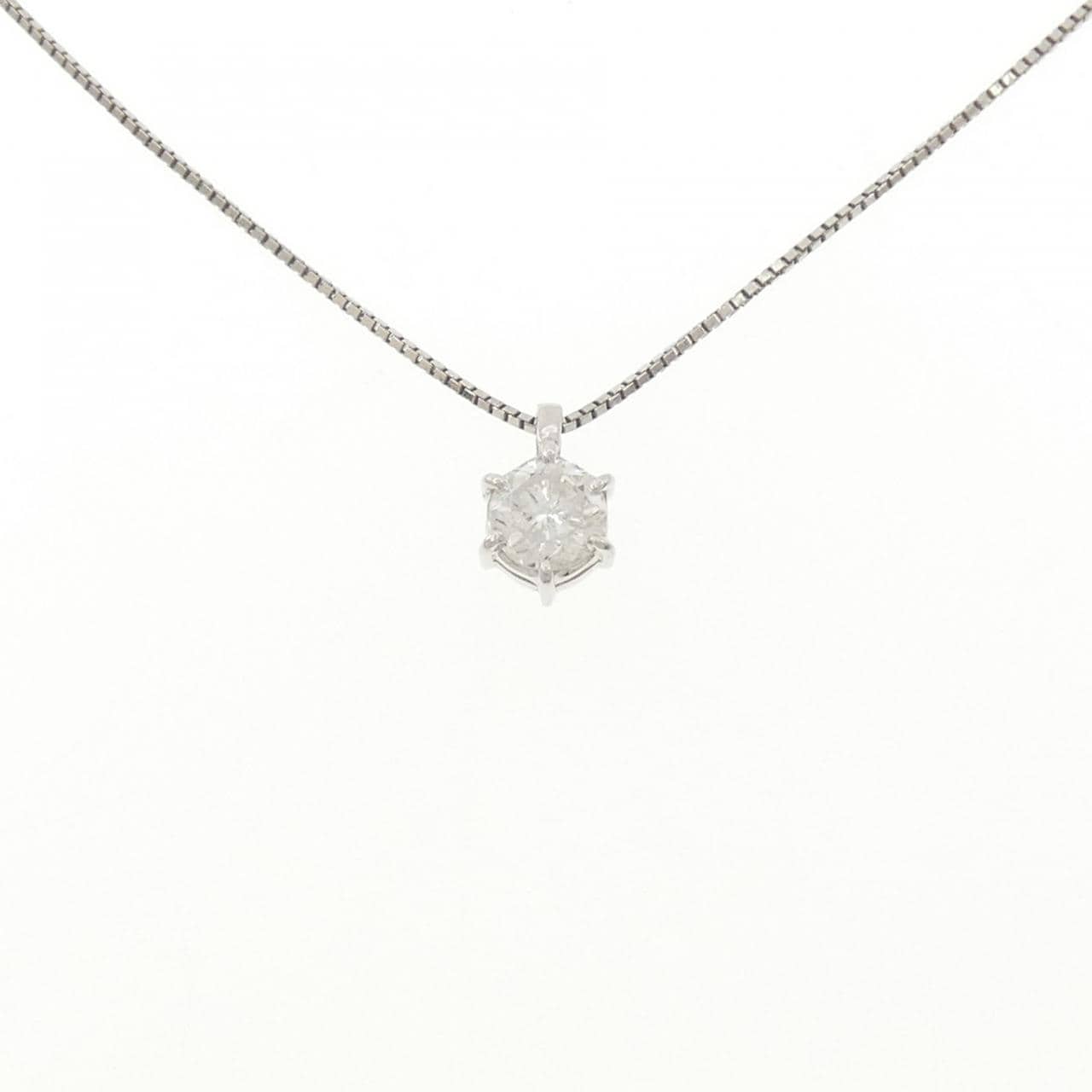 PT900/PT850 ソリティア ダイヤモンド ネックレス 1.010CT