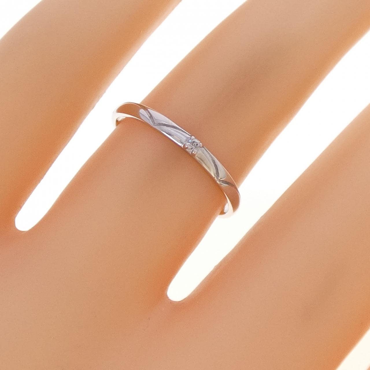 K10WG ダイヤモンド リング 0.01CT