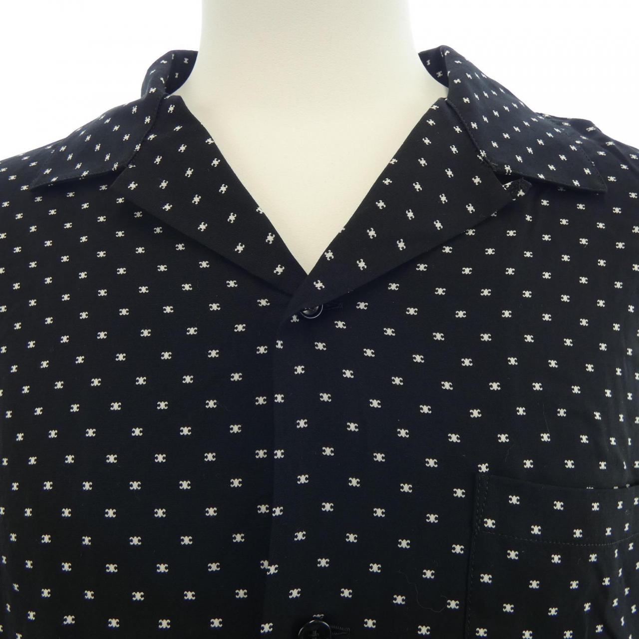 セリーヌ CELINE トリオンフ TRIOMPHE ハワイアンシャツ 2C946313V S／Sシャツ