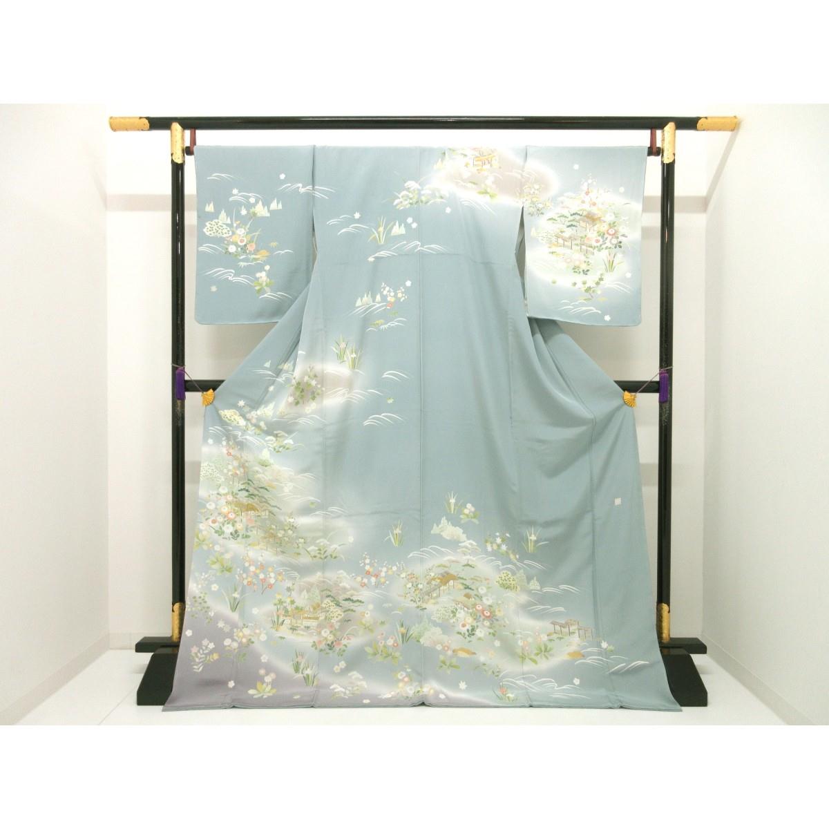 【未使用品】訪問着　友禅加工ボカシ染