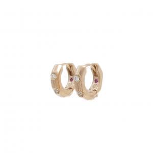 K18PG ダイヤモンド ピアス 0.18CT