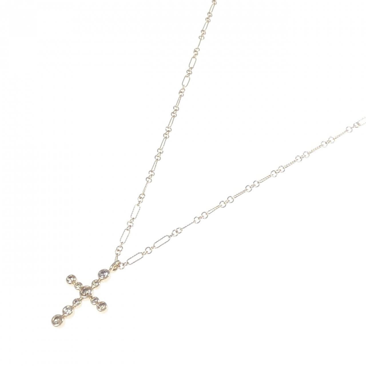 カシケイ クロス ダイヤモンド ネックレス 0.40CT