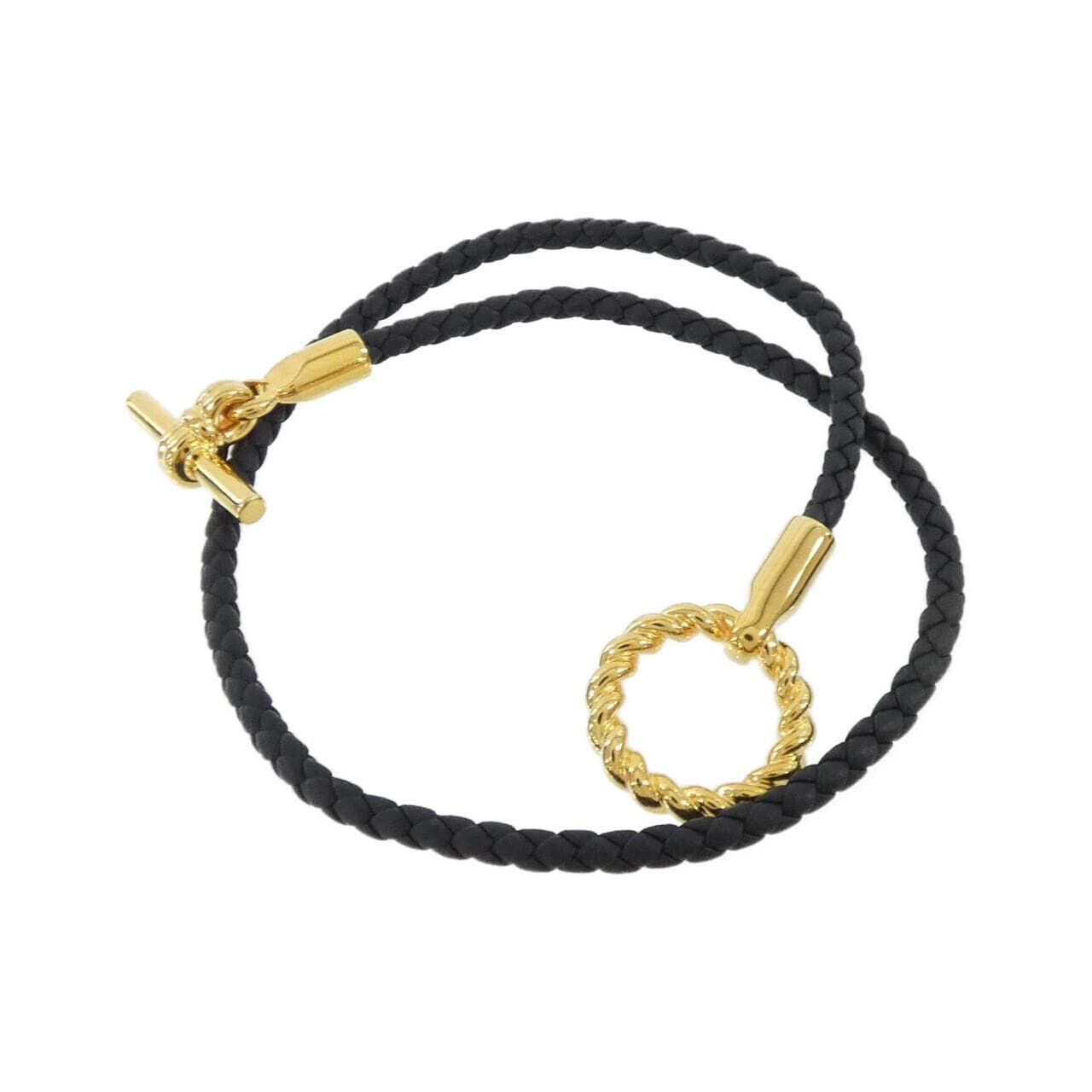 エルメス GLENAN GODRONNE DOUBLE TOUR 100125F ブレスレット