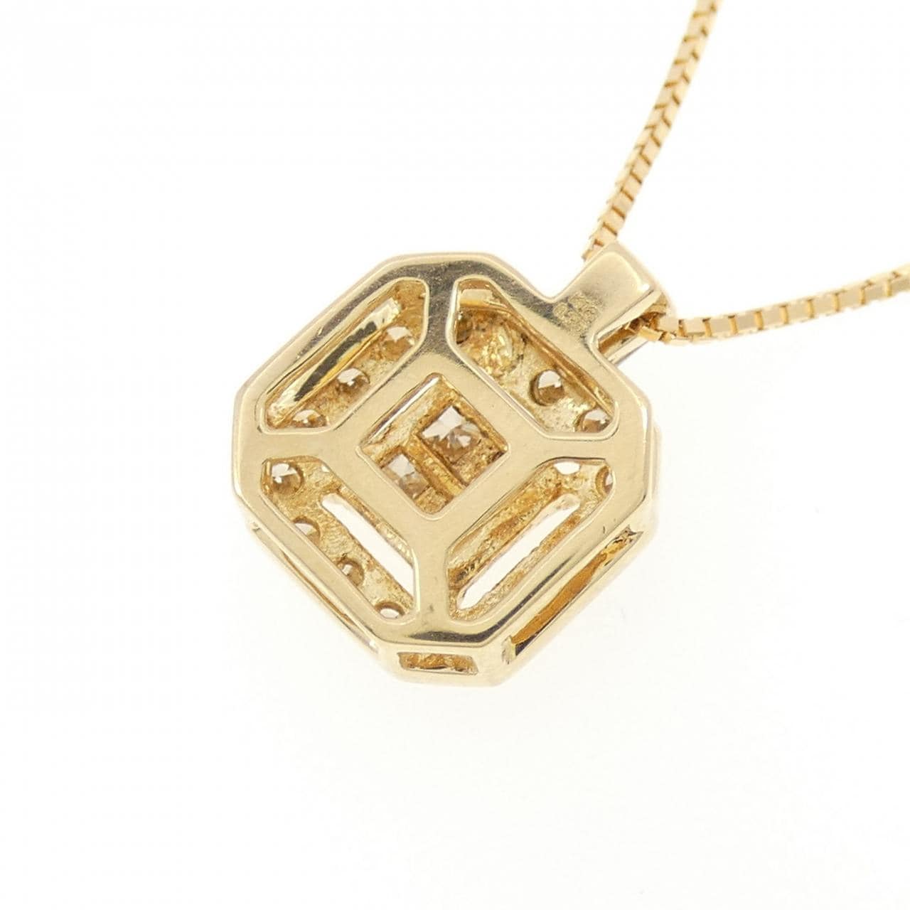 K18YG ダイヤモンド ネックレス 0.35CT
