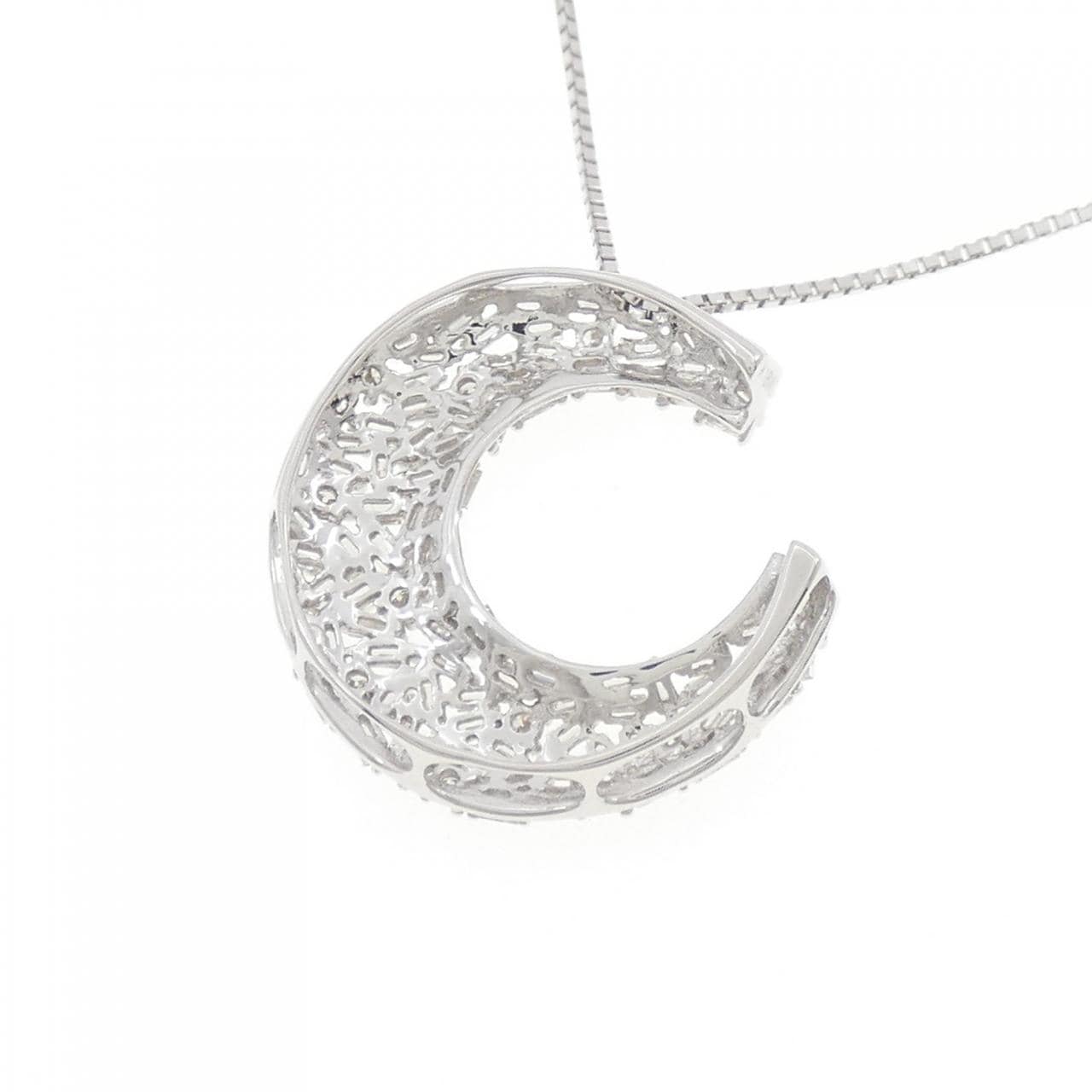 K18WG ダイヤモンド ネックレス 0.50CT