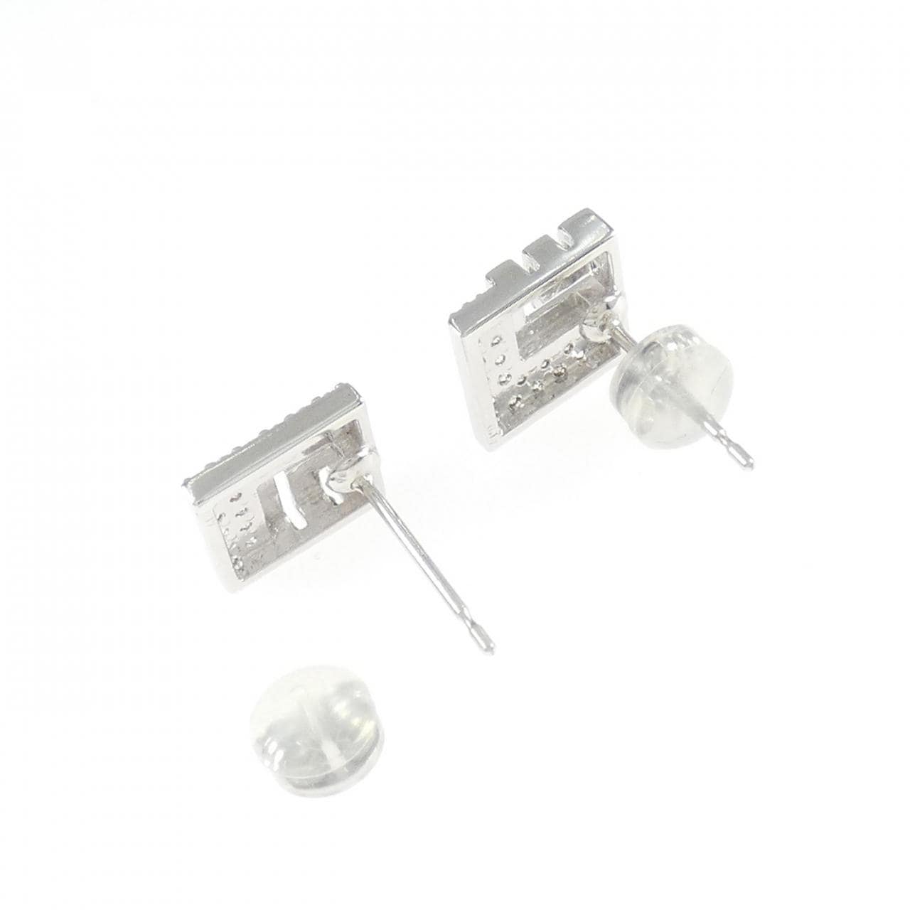 K18WG ダイヤモンド ピアス 0.34CT