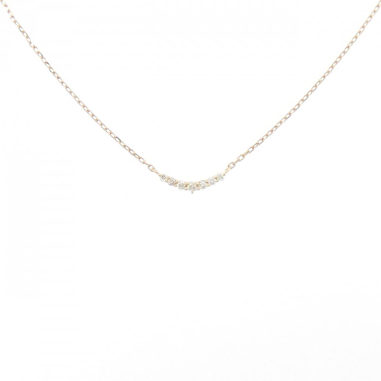 アガット ダイヤモンド ネックレス 0.05CT