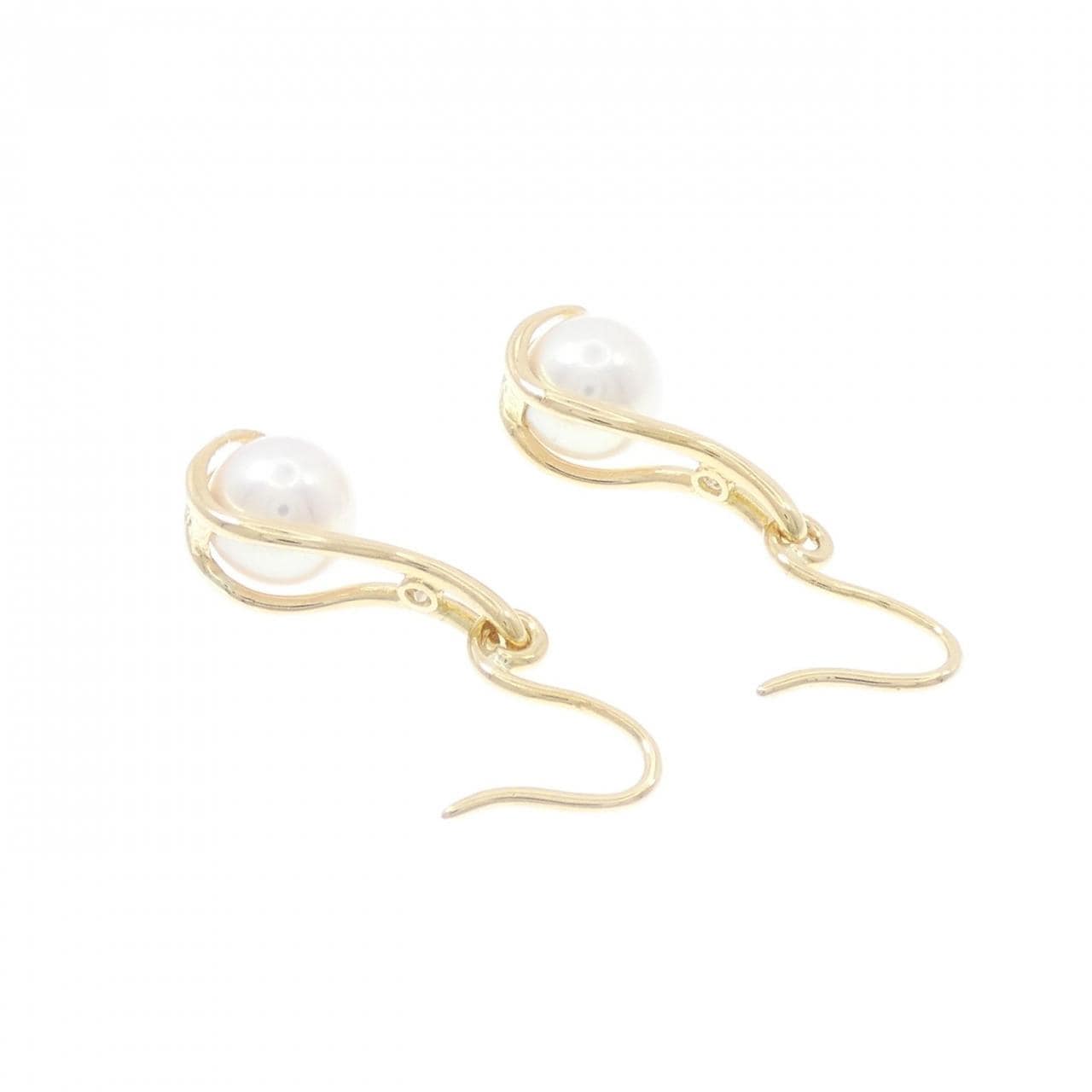 K18YG Akoya珍珠耳環 7.2 毫米