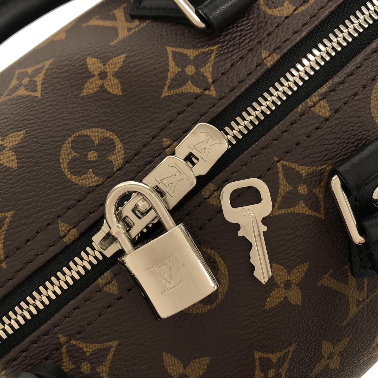 ルイヴィトン モノグラム ブラック スピーディ バンドリエール ソフト 30cm M12243 ボストンバッグ