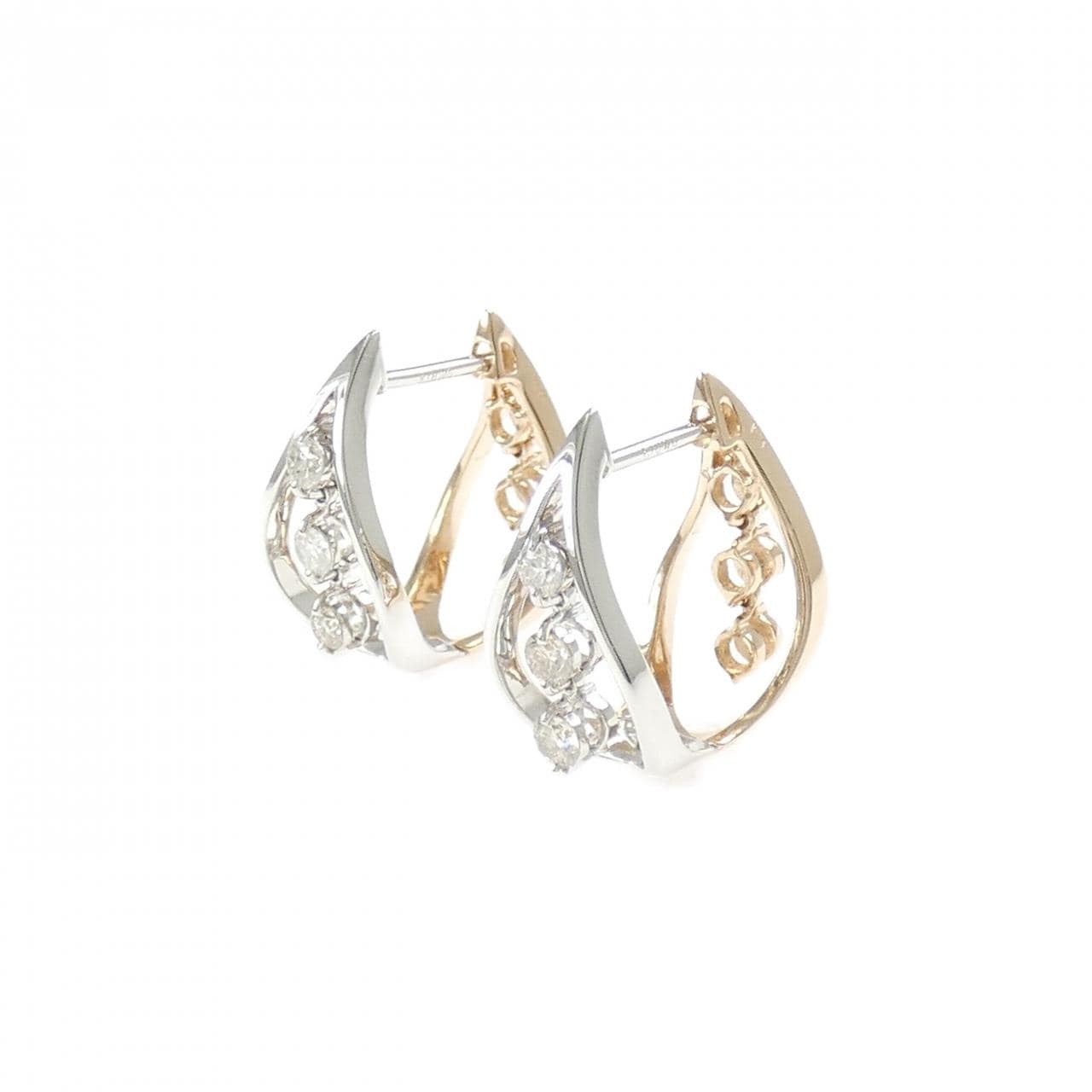 K18PG/K18WG ダイヤモンド ピアス 0.62CT