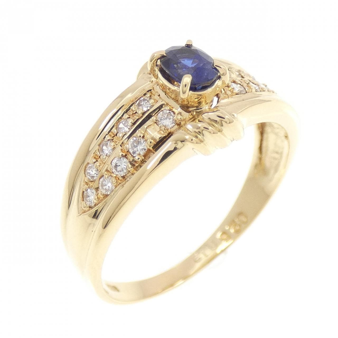 K18YG サファイヤ リング 0.26CT
