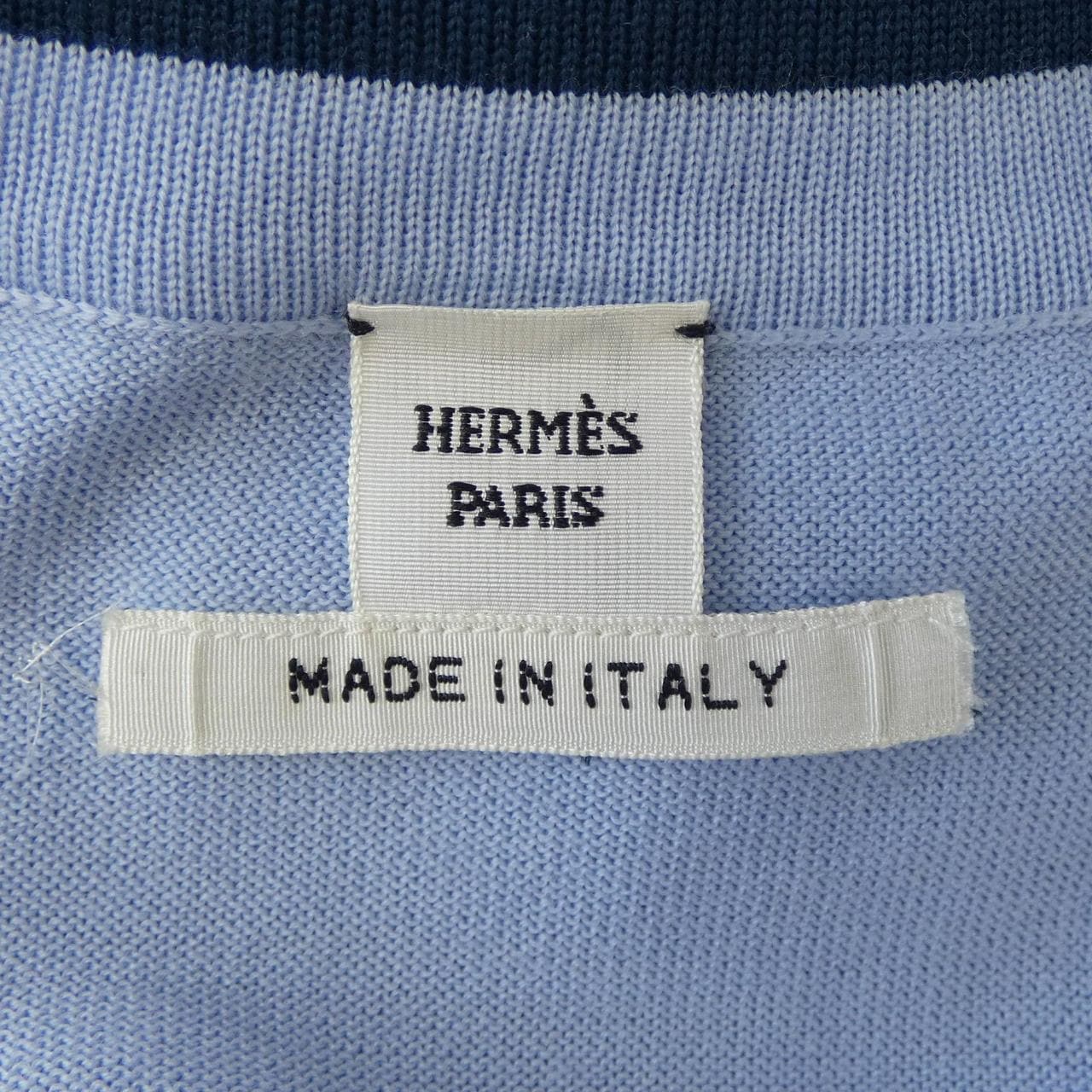 エルメス HERMES FOUETS ET BADINES ツイルレーヌ. カーディガン