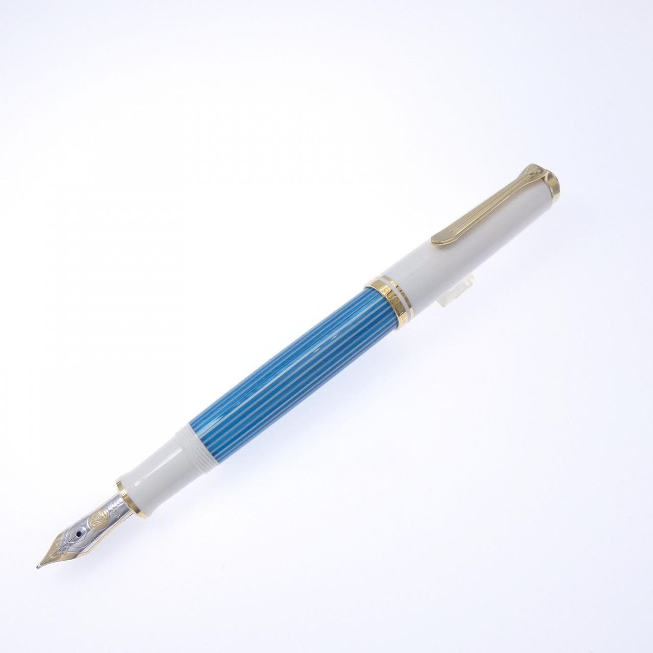 鹈鹕Superelain M600绿松石白钢笔