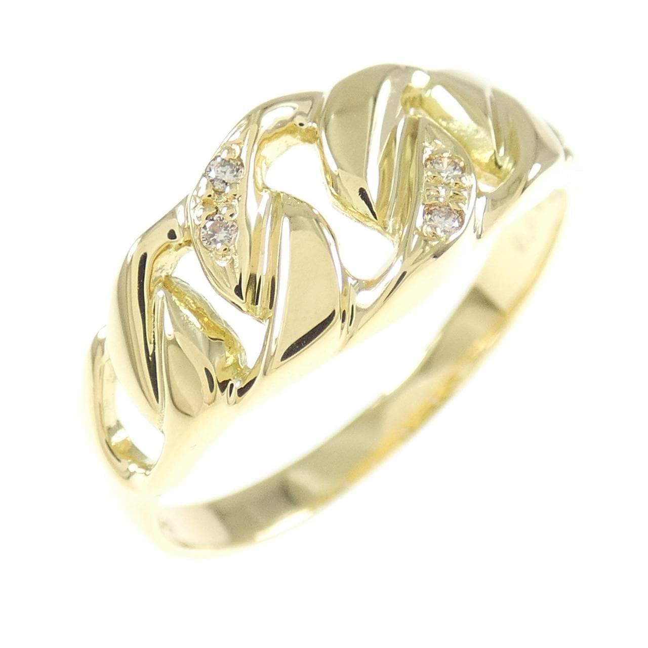 K18YG ダイヤモンド リング 0.02CT