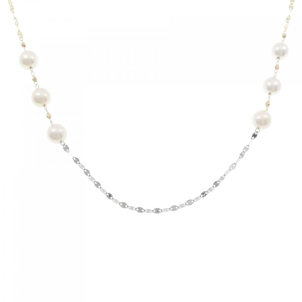 K18PG/PT/K18YG Akoya pearl necklace